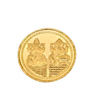 AJ Hallmarked Gold Coin 2gms