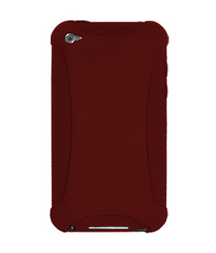 Amzer 89272 Silicone Case Maroon Red for iPod Touch 4th Gen