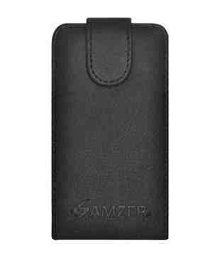 Amzer 92915 Flip Case – Black for iPhone 4