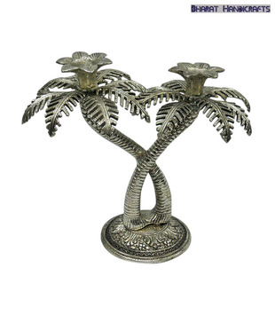 Bharat Handicrafts Aluminium Candle Stand
