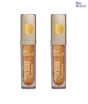 Blue Heaven Sparling Eye Liner Golden Glow-2 (SD Pack of 2) 6.5 ml Each