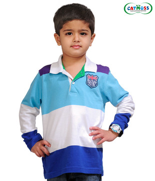 Catmoss Cool Striped T-Shirt For Kids