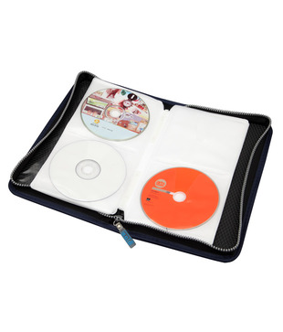 Solo Computer CD Wallet, Zipper (single pc for 80 CD's)