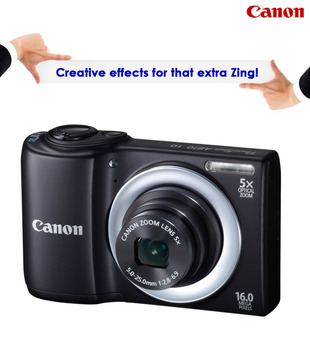 Canon PowerShot A810 16MP Camera (Black)