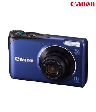 Canon Power Shot A2200 14MP Point & Shoot (Blue)(with 4 GB SDHC Card + Carry Case)