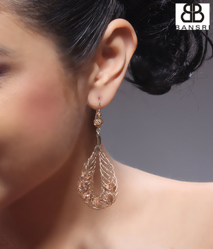 Bansri Stylish Coiled Hoop Earrings