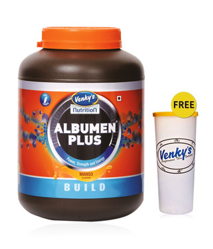 Venky's Albumen Plus 1 kg  Mango with Free Shaker