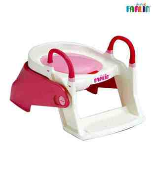 FARLIN Pink Potty Trainer Step Up Two Stage