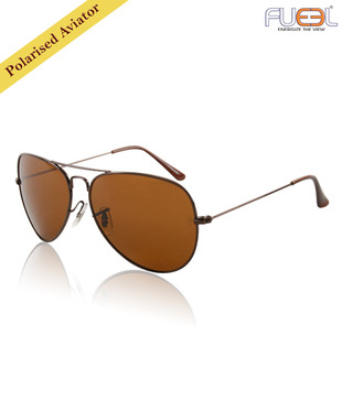Fueel Alluring Brown Polarised Aviators