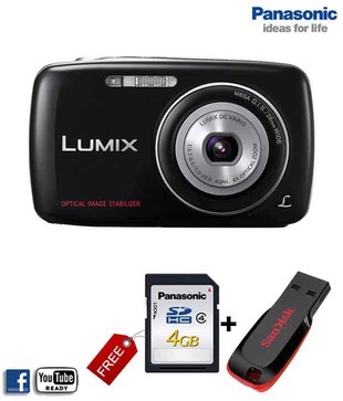 Panasonic Lumix DMC S3 14.1 MP Point & Shoot Digital Camera (Black)
