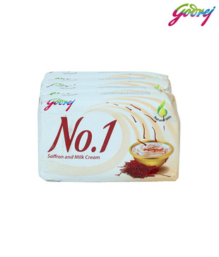 Godrej No.1 Saffron & Milk Soap 100G Pack Of 4