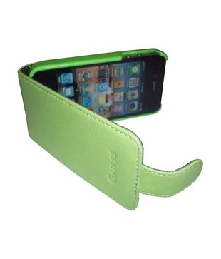 Gripss Iphone 4/4s Leather Cover-GSMC 1001-A011 (Green)