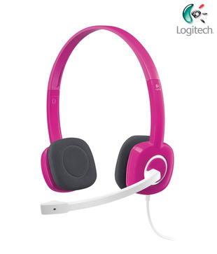 Logitech Stereo Headset H150-Fuchsia Pink-AMR