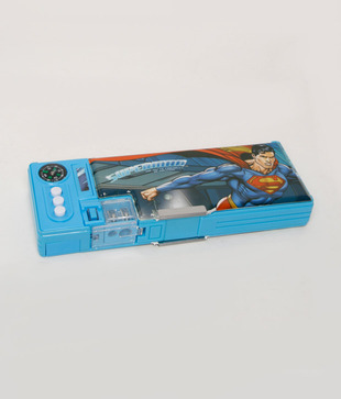 Superman Blue Cute Pencil Box