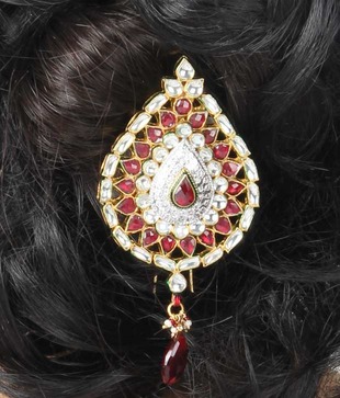Bansri Jodhaa Akbar Kundan Hairpin