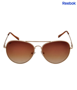 Reebok Stylish Gold Aviator Sunglasses