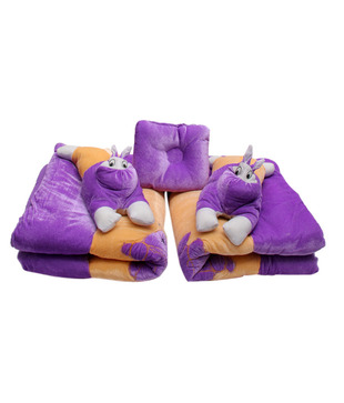 Isabelle Purple & Orange Infant Quilt 5 Pc. Set