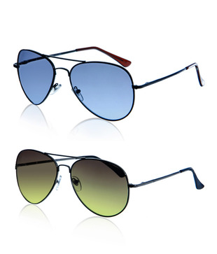 Just Colours Lovely Aviator Sunglasses - Buy 1 Get 1 Free