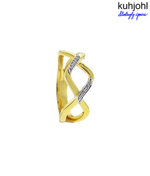 Kuhjohl Silver Swarovski Designer Ring