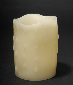 Kytes India Falling Wax LED Amber Candle 