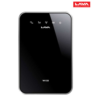 Lava Pocket Wireless W 150 Router (Black)
