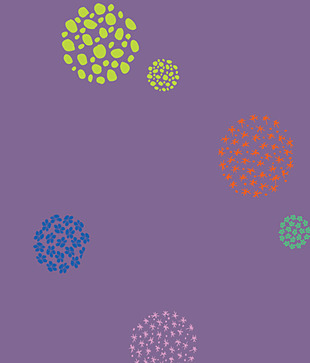 Plage Flower Pattern Wall Sticker