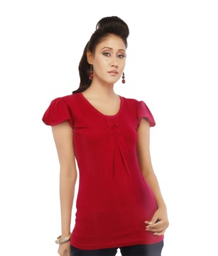 Lanos Vibrant Red & Black T-Shirt Combo