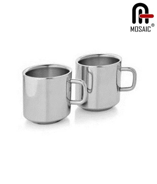 Mosaic Elegant Stainless Steel Tea Cup Set