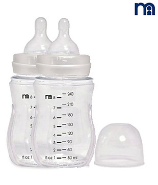 Mothercare 2 Wide Neck Feeding Bottles