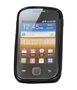 nCase Fashion Back Cover- Samsung S5360 Galaxy Y-Black