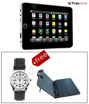 Fujezone Smart Tab with Free Key-board worth Rs.990. & Lotto Watch worth Rs.2499