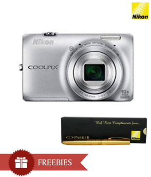 Nikon Coolpix S6300 16.0MP Point & Shoot Digital Camera (Silver)
