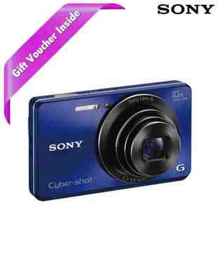 Sony CyberShot DSC W690 16.1MP Point & Shoot Camera (Blue)