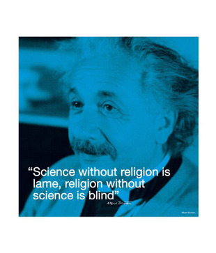 Albert Einstien (I-quote) (15.7 x 15.7 Inches)