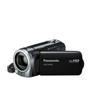 Panasonic HDC SD40 Camcorder (Black) (with 8GB + 4GB Panasonic Memory Card Supplied + Carry Pouch) 