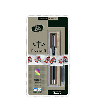Parker Vector Standard CT Fountain Pen (Black) + Free Assured Gift Card