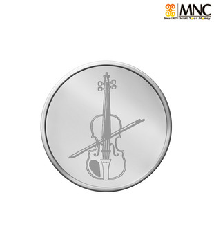 MNC 100 Gm Mellow Violin Silver Coin With 99.9% Purity