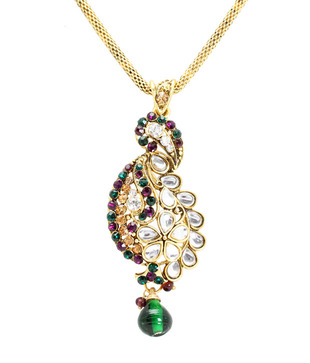 Sia Green Drop Rasrawa Pendant Set