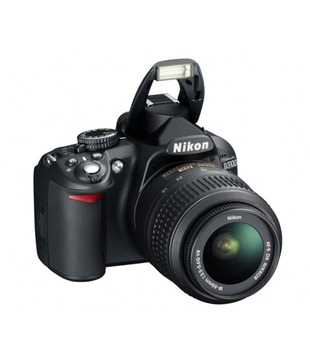 Nikon DSLR D3100 (Black) with AF-S 18-55mm VR Kit Lens