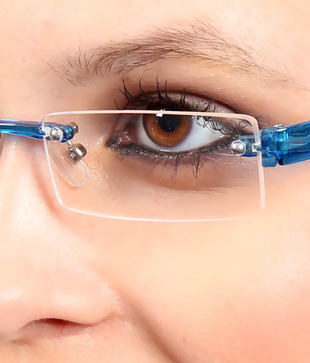 SD Opulent Blue Rimless Optical Frame