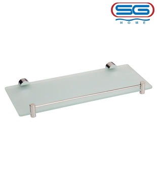 SG Classy Frosted Glass Shelf With Brass Fitting