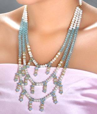 Deccan's Triple String Pearl Set