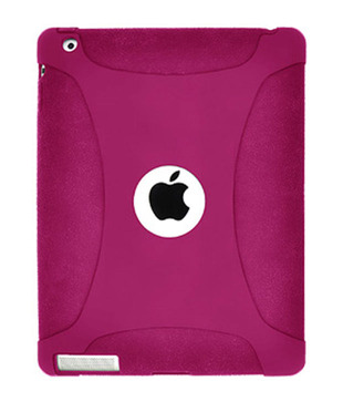 Amzer 90792 Silicone Case Hot Pink for Apple iPad 2