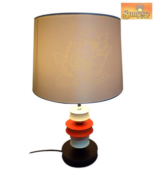 Sunrise Orange & White Table Lamp