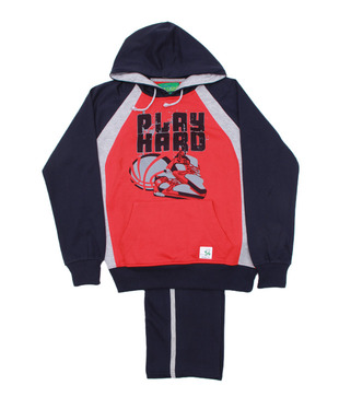 Fort Collins Red & Navy Blue Tracksuit For Kids