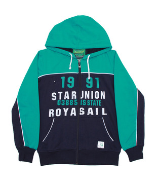 Fort Collins Navy Blue & Green Tracksuit For Kids