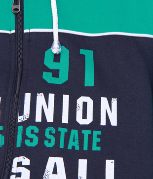 Fort Collins Navy Blue & Green Tracksuit For Kids