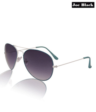 Joe Black Stylish Violet with White Frame Aviators