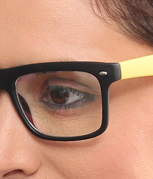 Joe Black Stylish Black Yellow Optical Frame