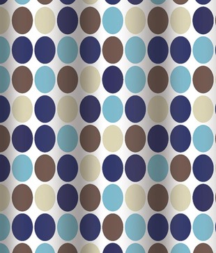 Freelance Circular Pattern Shower Curtain